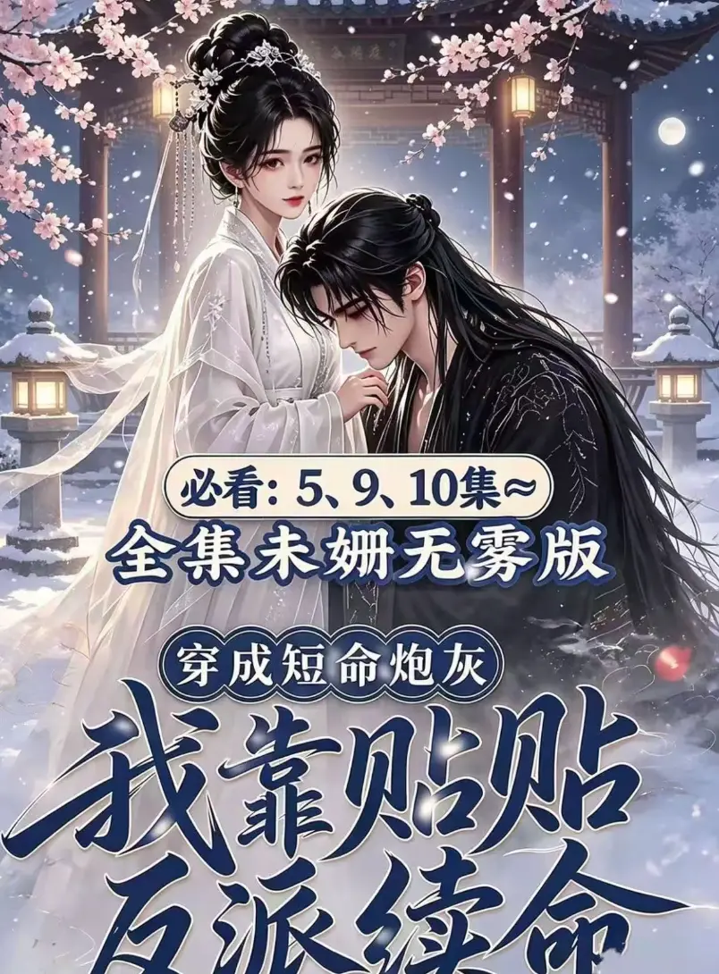 AI漫剧黄果版《穿成短命炮灰，我靠贴贴反派续命》未删减全集完整版免费看无雾-穿书炮灰抱对腿反派怀里好续命-穿成短命炮灰最新去雾版完整全集百度迅雷网盘免费分享